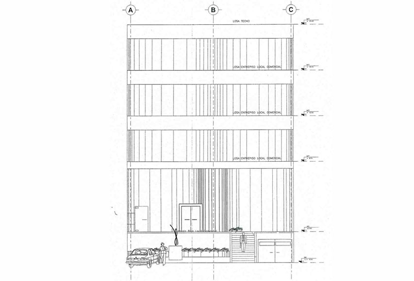 Plano arquitectónico del edificio CanRullan